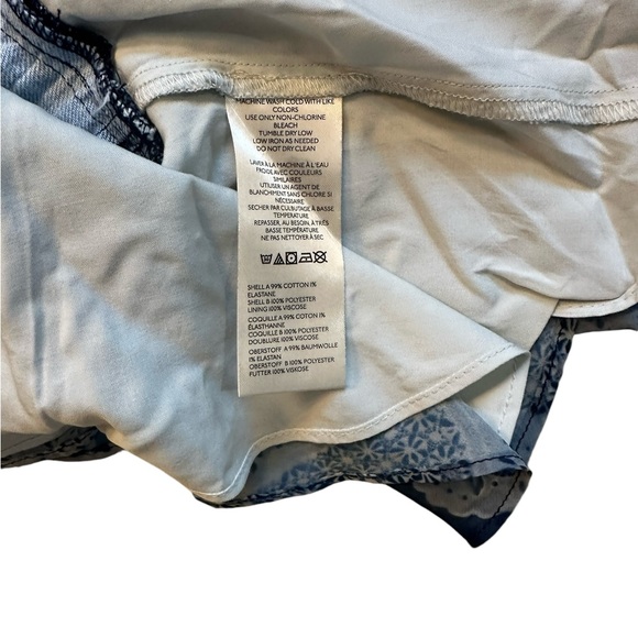 Anthropologie Pilcro Asymmetrical Ruffle Blue Denim Skirt Size LP- NWT - Picture 7 of 7